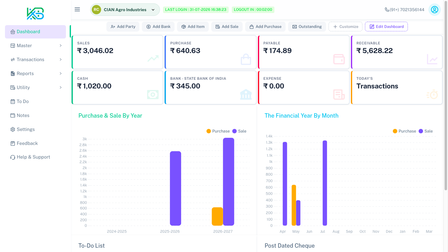 Estimate & Quotation builder panel